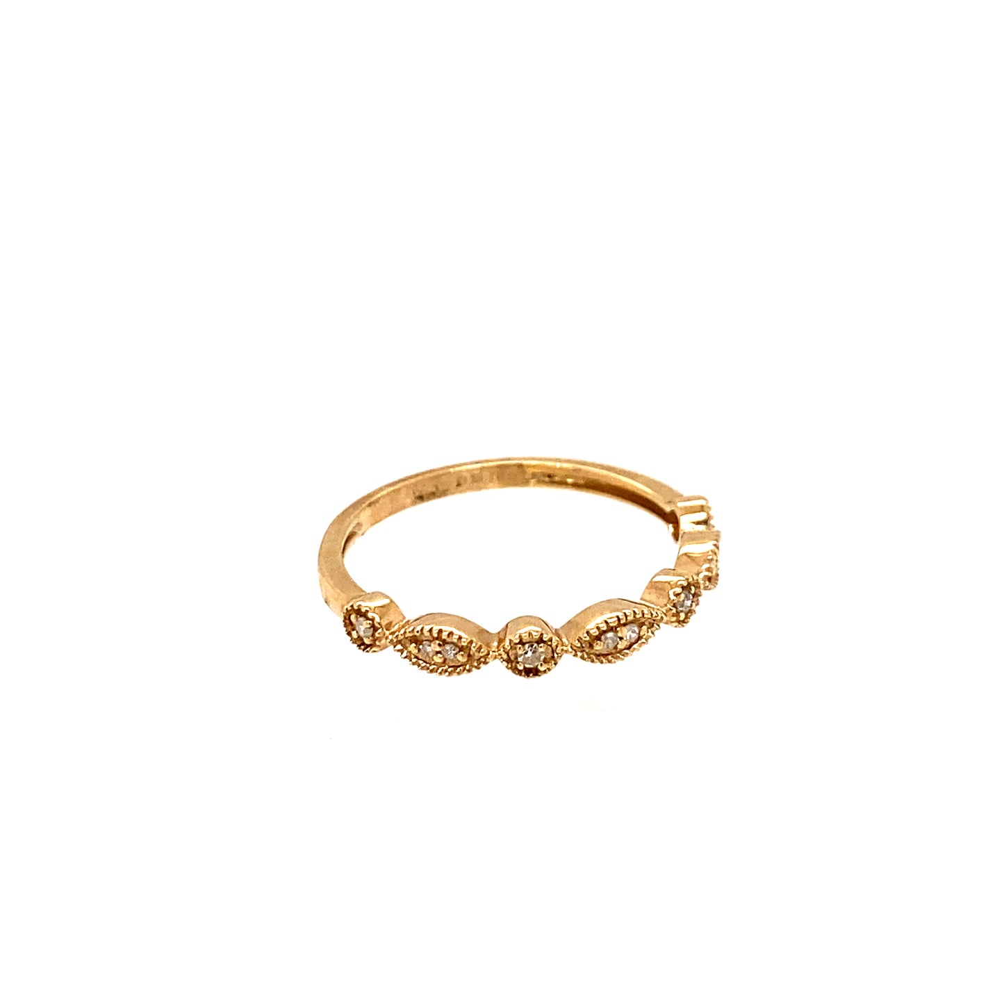 10K Yellow Gold Diamond Wedding Band