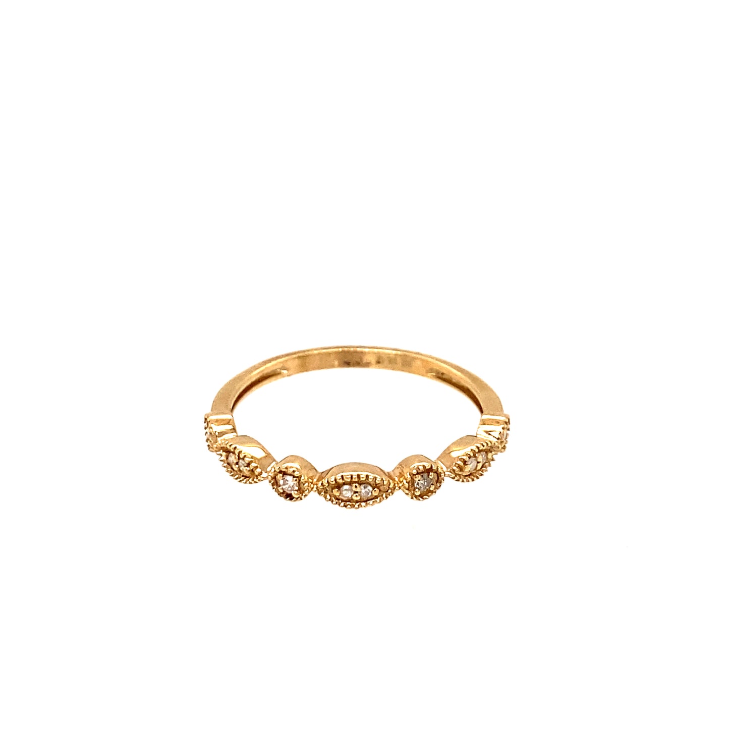 10K Yellow Gold Diamond Wedding Band