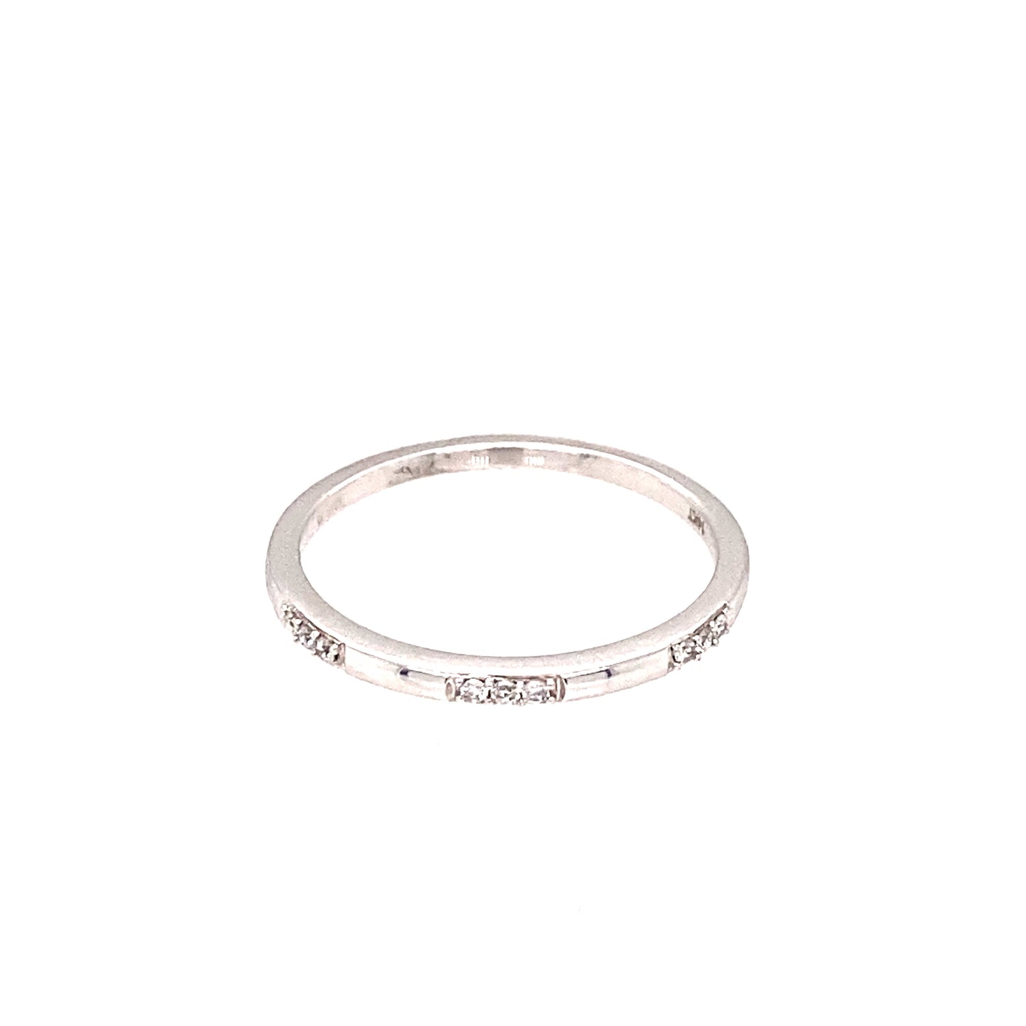 14k White Gold Diamond Wedding Ring