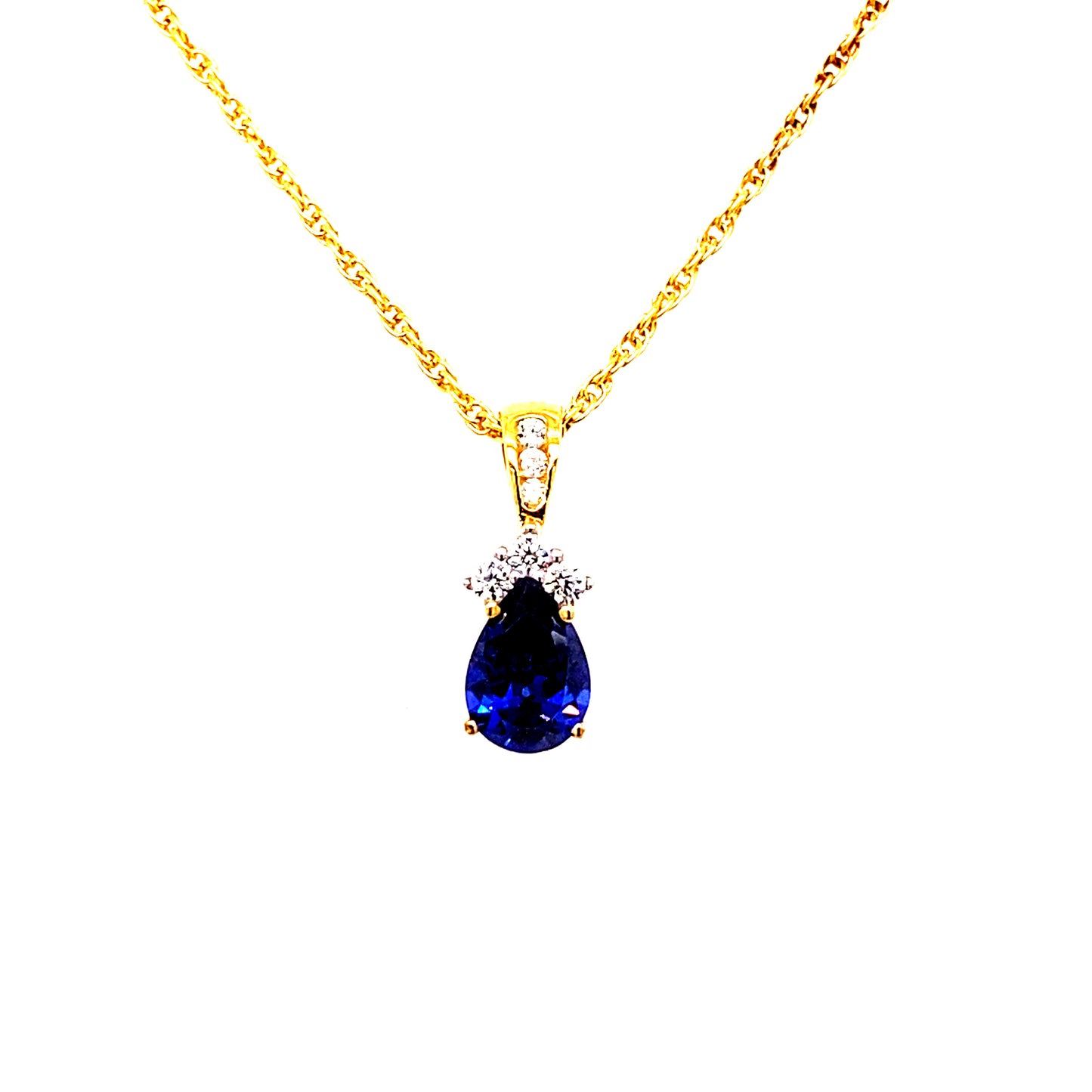 Silver Elegance Tanzanite Sterling Silver Necklace 102953