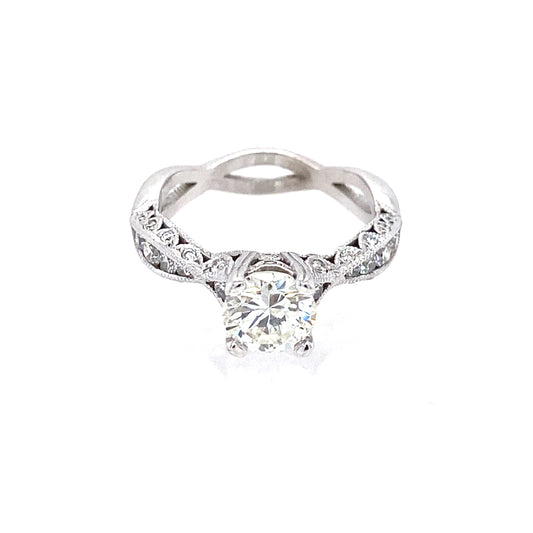 18K White Gold Diamond Tacori Engagement Ring