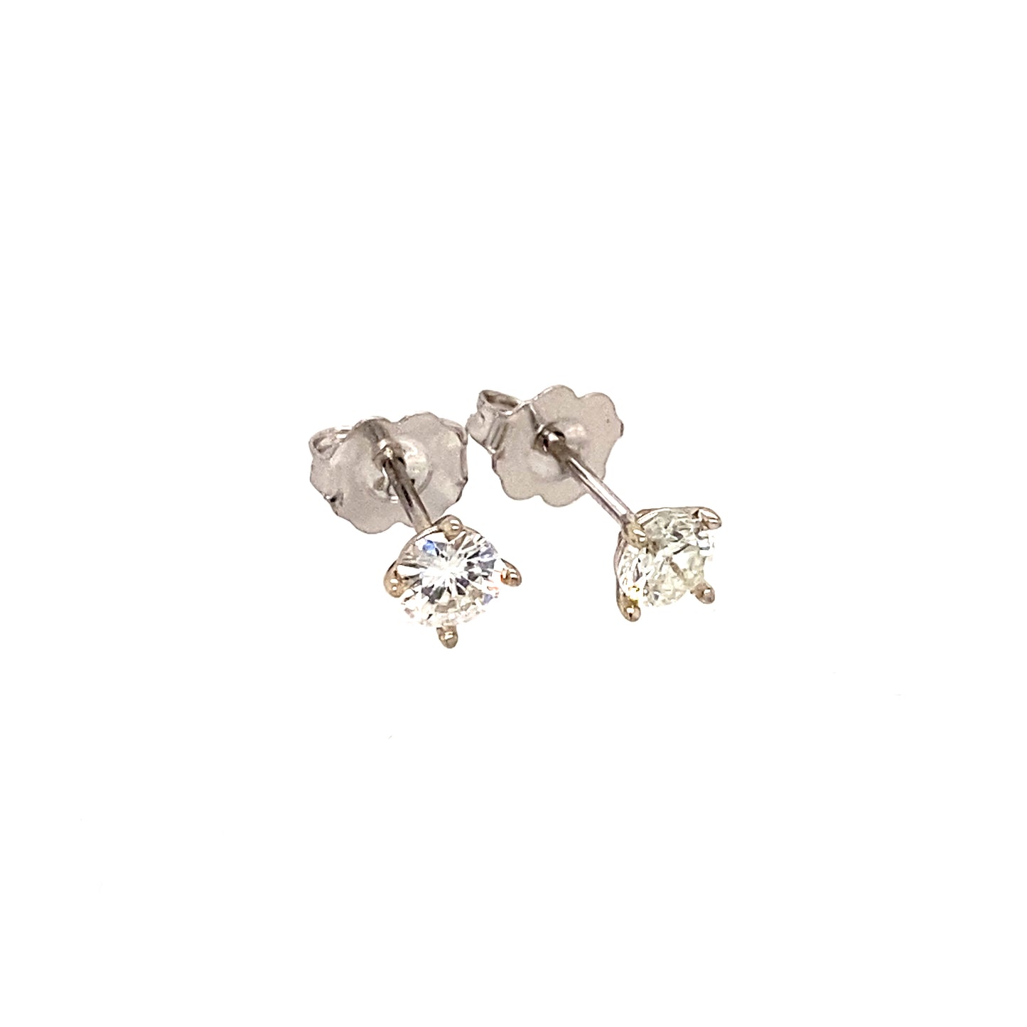 14K White Gold 0.50 ctw Diamond Stud Earrings