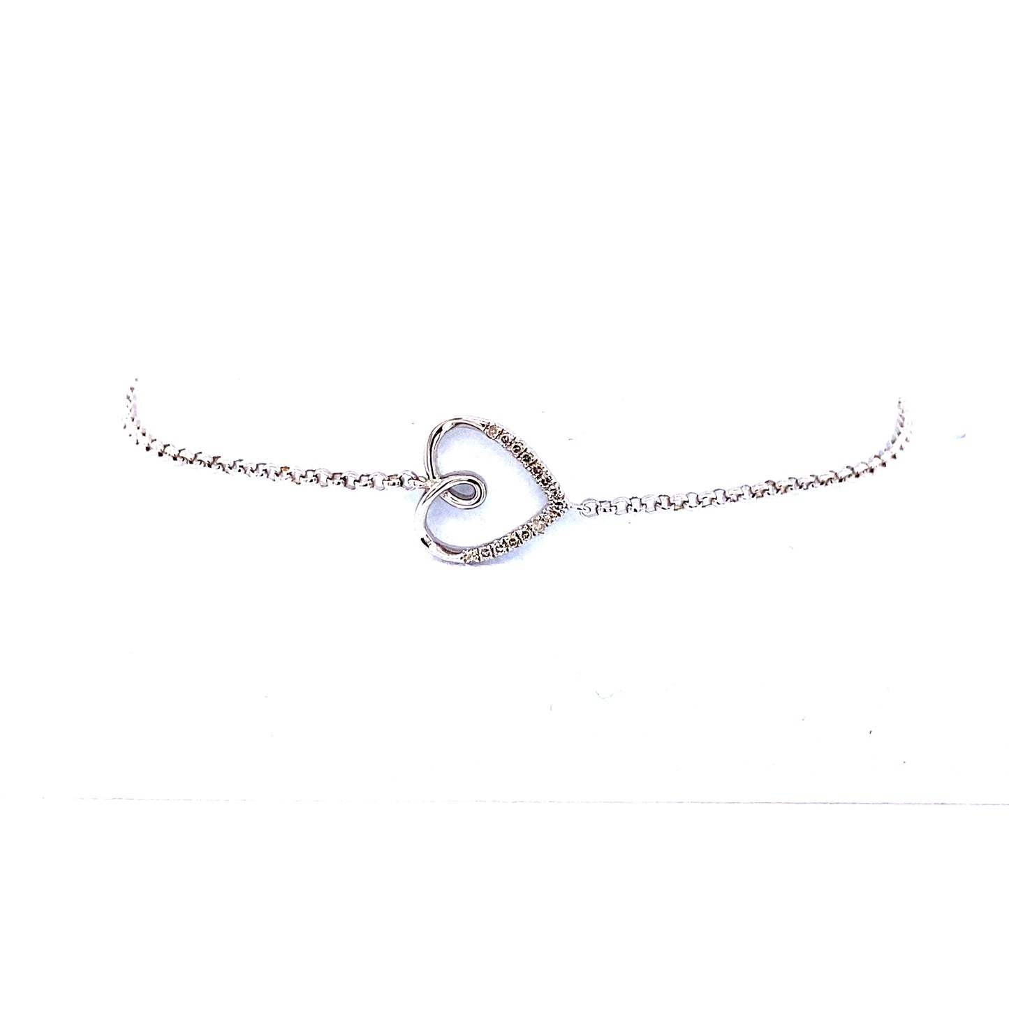 Eternal Elegance Sterling Silver Heart Bracelet