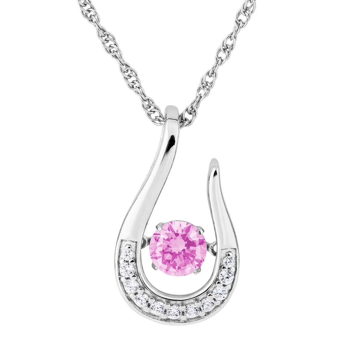 Silver Elegance Glimmer Birth Stone Necklaces